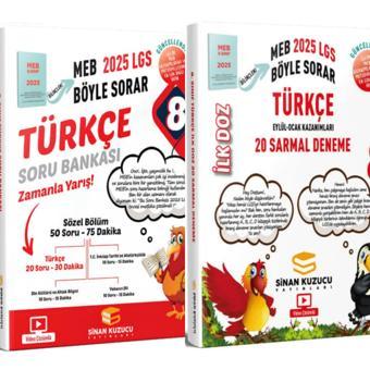 8.SINIF TÜRKÇE SORU BANKASI VE TÜRKÇE 20 SARMAL DENEME SİNAN KUZUCU - Sinan Kuzucu Yayınları