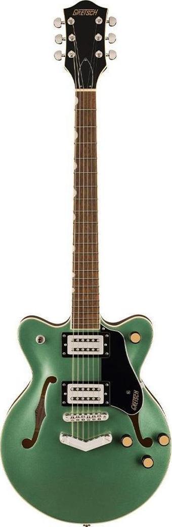 Gretsch G2655 Streamliner CB JR DC Steel Olive Elektro Gitar