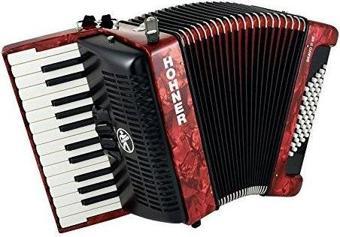 Hohner Bravo II 48 Akordeon (Kırmızı)