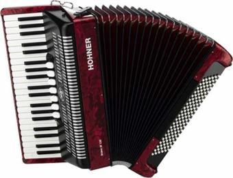 Hohner Bravo III 120 Akordiyon (Kırmızı)