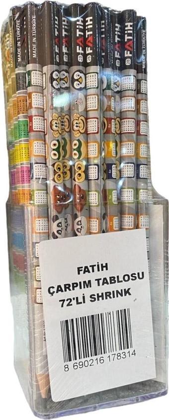 Fatih Kurşun Kalem Çarpım Tablolu fa17830kl0072 (72 Li Paket)