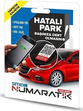 Numaratik Qr Okuyucu Hatalı Park Cam Etiketi Sticker Numaranız Görünmez