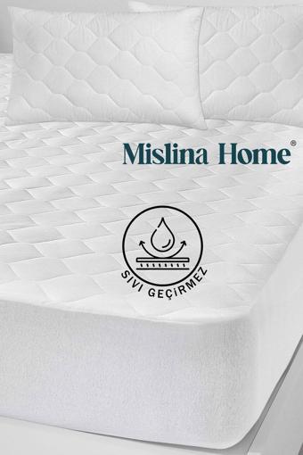 Mislina Kapitone Microfiber Fitted Full Kenar Sıvı Su Geçirmez Tek Kişilik Çift Kişilik Yatak Koruyucu Alezi