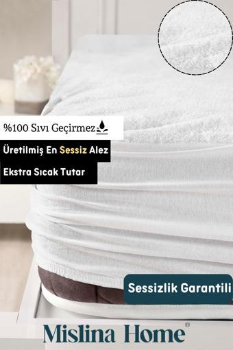 Mislina Wellsoft Sıvı Su Geçirmez Fitted Full Kenar Tek Çift Kişilik Yatak Koruyucu Sessiz Alez