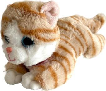 Sesli Yatan Miyavlayan 25 cm Peluş Kedi Oyuncak