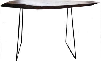 Wooden Gold 85 cm Siyah Atlas Model Erlenmayer Tarz Dresuar Sehpa Masa Ayağı