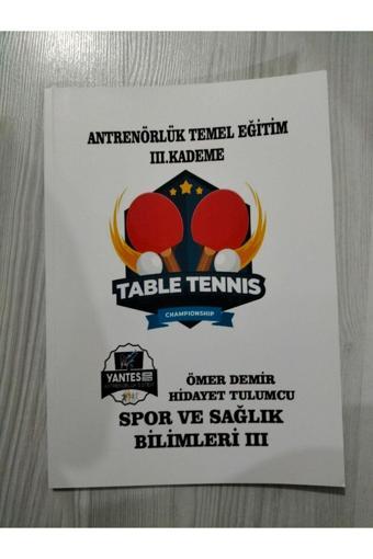 Yantes Antrenörlük Temel Eğitim 3 Kademe Spor Ve Sağlık Bilimleri Fasikül