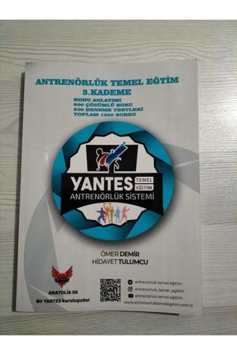 Yantes Antrenörlük Temel Eğitim 3. Kademe 1000 Soruluk Yardımcı Kaynak Kitap