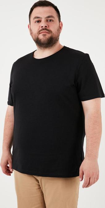 Buratti Pamuklu Regular Fit Büyük Beden Erkek T Shirt 59020001B SİYAH