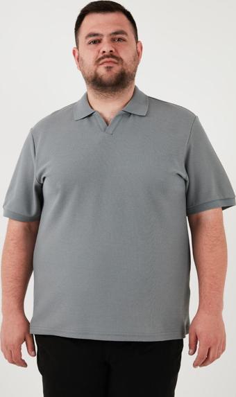 Buratti Büyük Beden Pamuklu Regular Fit Erkek Polo Yaka T Shirt 5902729B AÇIK HAKİ
