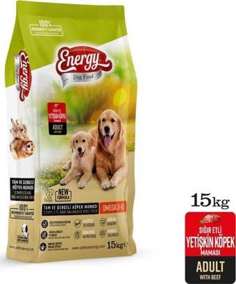 Energy Sığır Etli Yetişkin Köpek Maması 15 Kg