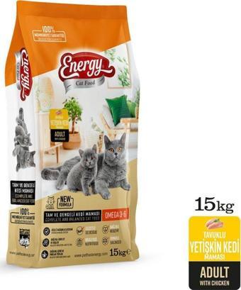 Energy Tavuklu Yetişkin Kedi Maması 15 Kg