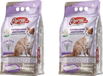 Pet Food Energy Bentonit Kedi Kumu Lavanta Kokulu 5 Lt - 2 Adet