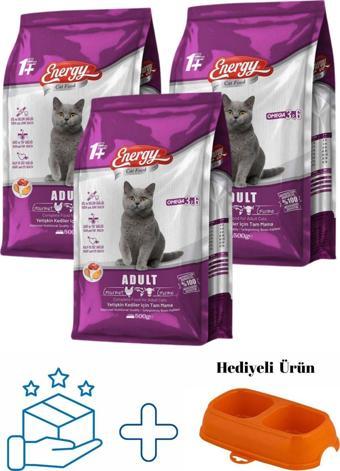 Pet Food Energy Gurme Yetişkin Kedi Maması 500 G - 3 Adet