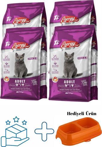 Pet Food Energy Gurme Yetişkin Kedi Maması 500 G - 4 Adet