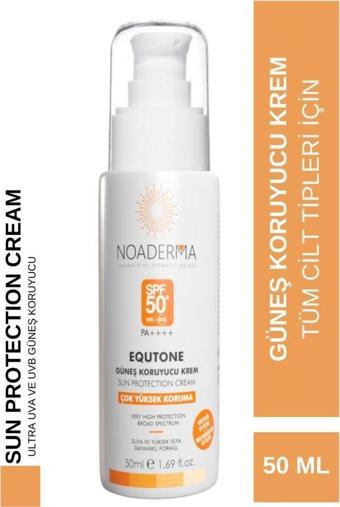 NOADERMA Equtone Leke Karşıtı Güneş Koruyucu Yeni Nesil Filtreli SPF50+ Krem 50 ml