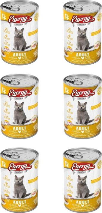 Pet Food Energy Tavuklu Yetişkin Yaş Kedi Maması 400 G - 6 Adet