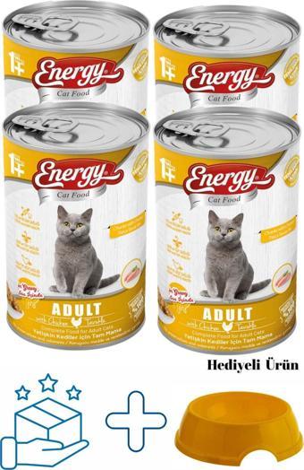 Pet Food Energy Tavuklu Yetişkin Yaş Konserve Kedi Maması 400 G - 4 Adet