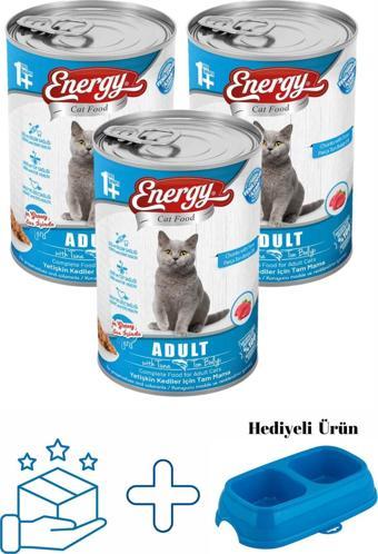 Pet Food Energy Ton Balıklı Yetişkin Yaş Konserve Kedi Maması 400 G - 3 Adet