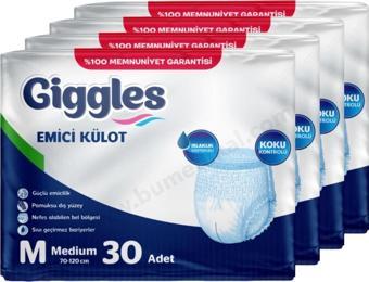 Giggles Emici Külot Medium (M) Hasta Bezi | 120 Adet