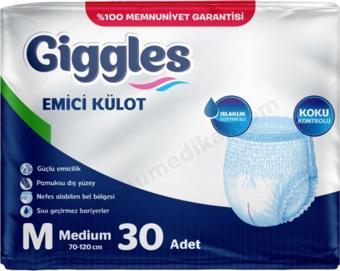 Giggles Emici Külot Medium (M) Hasta Bezi | 30 Adet