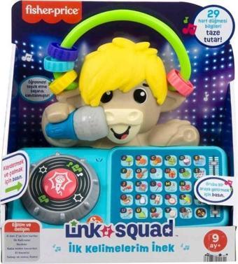 Fisher Price Sesli ve Işıklı Link Squad İlk Kelimelerim İnek HYL26