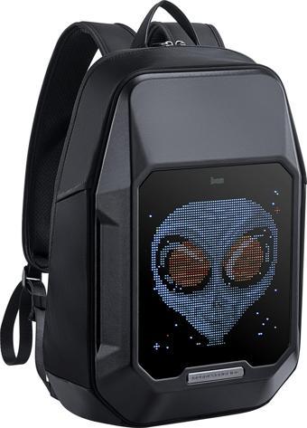 Divoom Pixoo Cyberbag Siyah Piksel Led Ekranlı Sırt Çantası