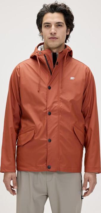 Patrol Raincoat Ginger Tarçın  Erkek Kapüşonlu Yağmurluk 