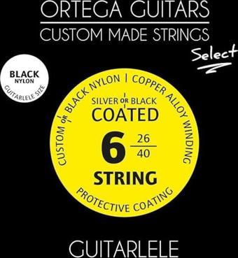 Ortega GTLSBK Black Nylon Select Guitarlele Teli (026/.040)