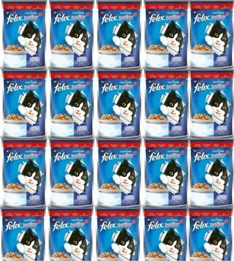 Felix Junior Sığır Etli Yavru Kedi Pouch Mama 20 Adet 85 Gr