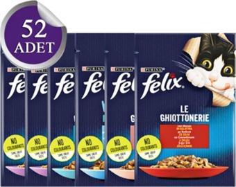 Felix Karışık Yaş Kedi Maması 52 Adet