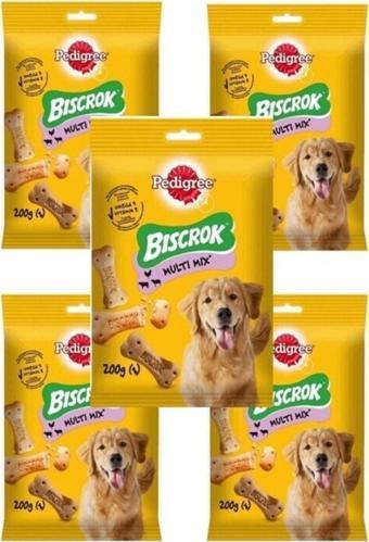 Pedigree Pedigre Biscrok Multi Mix 200G X 5 Paket Köpek Ödül Bisküvi Köpek Ödül Maması