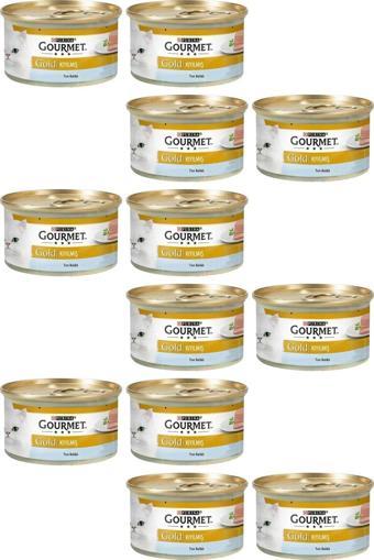 Purina 12 Adet Gourmet Gold Kıyılmış Ton Balığı 85 Gr