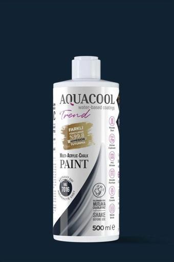 Aquacool Trend Su Bazlı Akrilik Dönüşüm Boyası RAL 7016 Antrasit Gri 500ml