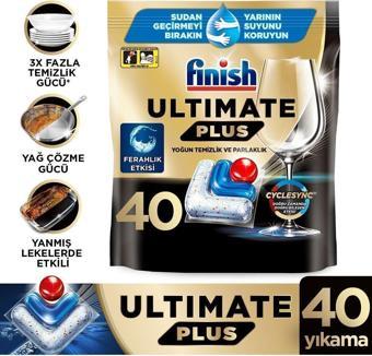 Finish Ultimate Plus 40 Kapsül Bulaşık Makinesi Deterjanı Tableti