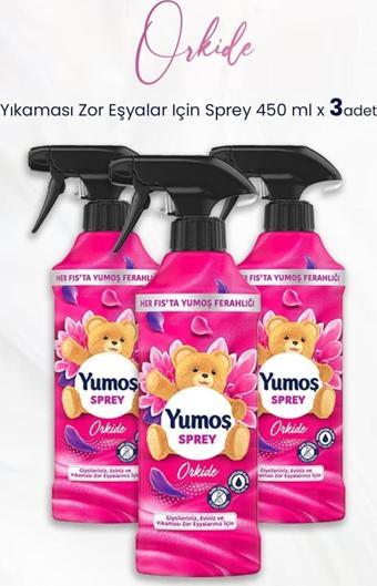 Yumoş Sprey Yıkaması Zor Eşyalar Için Orkide 450 Ml X 3 Adet