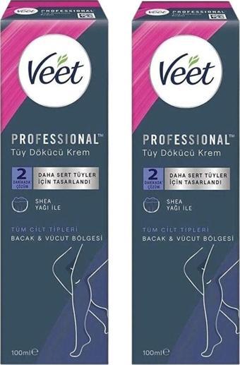 Veet Tüy Dökücü Krem Tüm Ciltler 100 Ml X 2 Adet