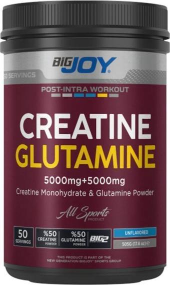 Bigjoy BIG2 Creatine + Glutamine Aromasız 505g Amino Asit