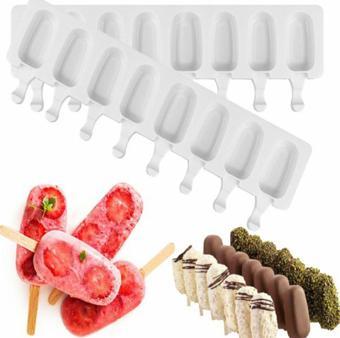 Magnum Şekilli Silikon Dondurma Tatlı Meybuz Kalıbı 8&apos;li
