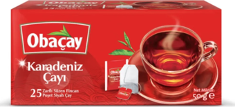 Obaçay Karadeniz Çayı Bardak Poşet 25 x 2 gr