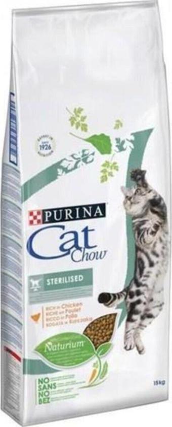 Cat Chow Sterilised Kısırlaştırılmış Tavuklu Yetişkin Kedi Maması 15 Kg