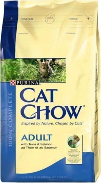 Cat Chow Adult Tuna Salmon - Ton Ve Somon Balıklı Yetişkin Kedi Maması 15 Kg
