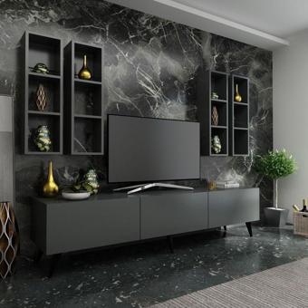Myniture Home & Living Festival Tv Ünitesi Q3002-4 Antrasit