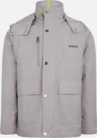 OVERSIZED CEPLI INCE CEKET ERKEK GRI 