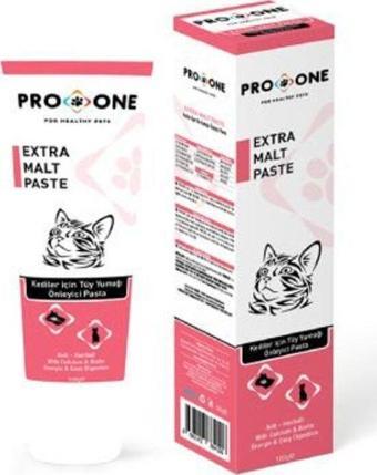 pro one Kediler Için Tüy Yumağı Önleyici Malt Kedi Macunu 100 Gr