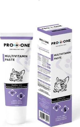 pro one Multivitamin Paste 12 Vitaminli Kedi Macunu 100 Gr - 