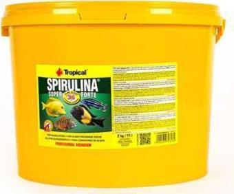 Tropical Super Spirulina Forte 11Lt/2Kg Kova Balık Yemi