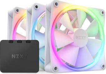 NZXT F120 RGB Beyaz 120 mm Fan (3'lü Set) RF-R12TF-W1