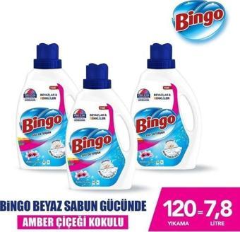 Bingo Sıvı Çamaşır Deterjanı Amber Çiçeği 2600 ml 3lü