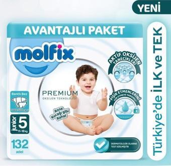 Molfix Premium Avantajlı Paket 5 Beden 132 Adet